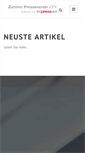 Mobile Screenshot of presseverein.ch