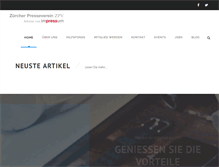Tablet Screenshot of presseverein.ch